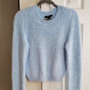 Forever 21 Fuzzy Light Blue Sweater